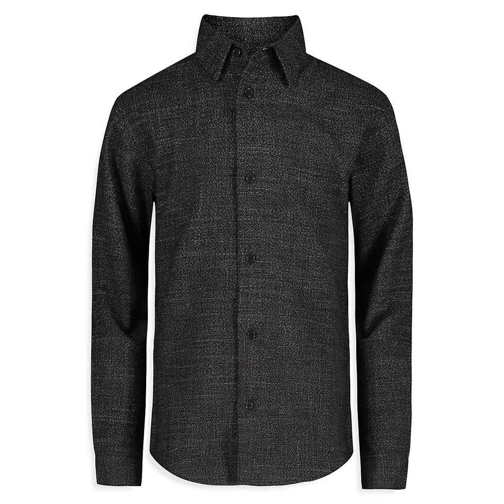 Boy's Striated Texture Shirt