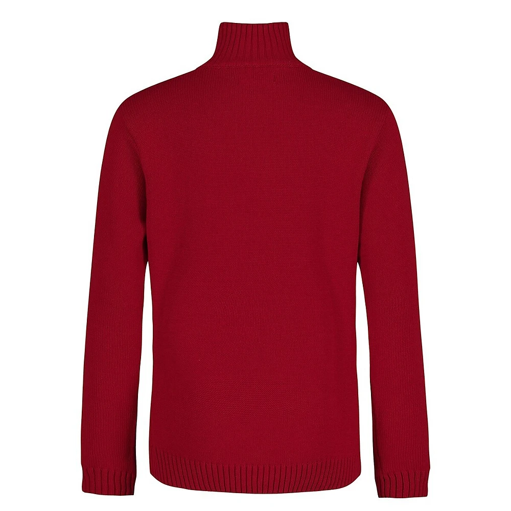 Boy's Quarter-Zip Sweater