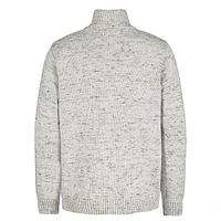 Boy's Quarter-Zip Space-Dye Sweater