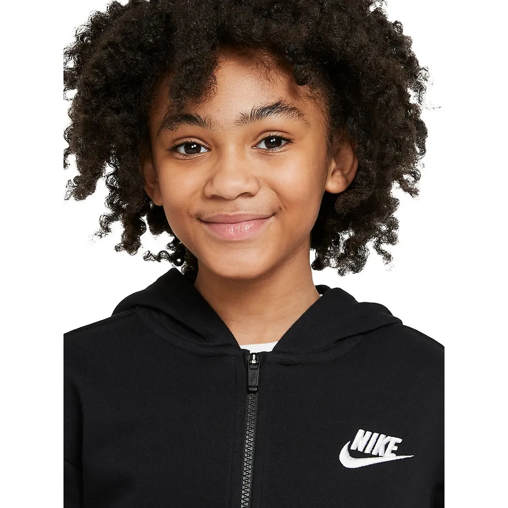 Girl's Sportswear Club Fleece Full-Zip Hoodie