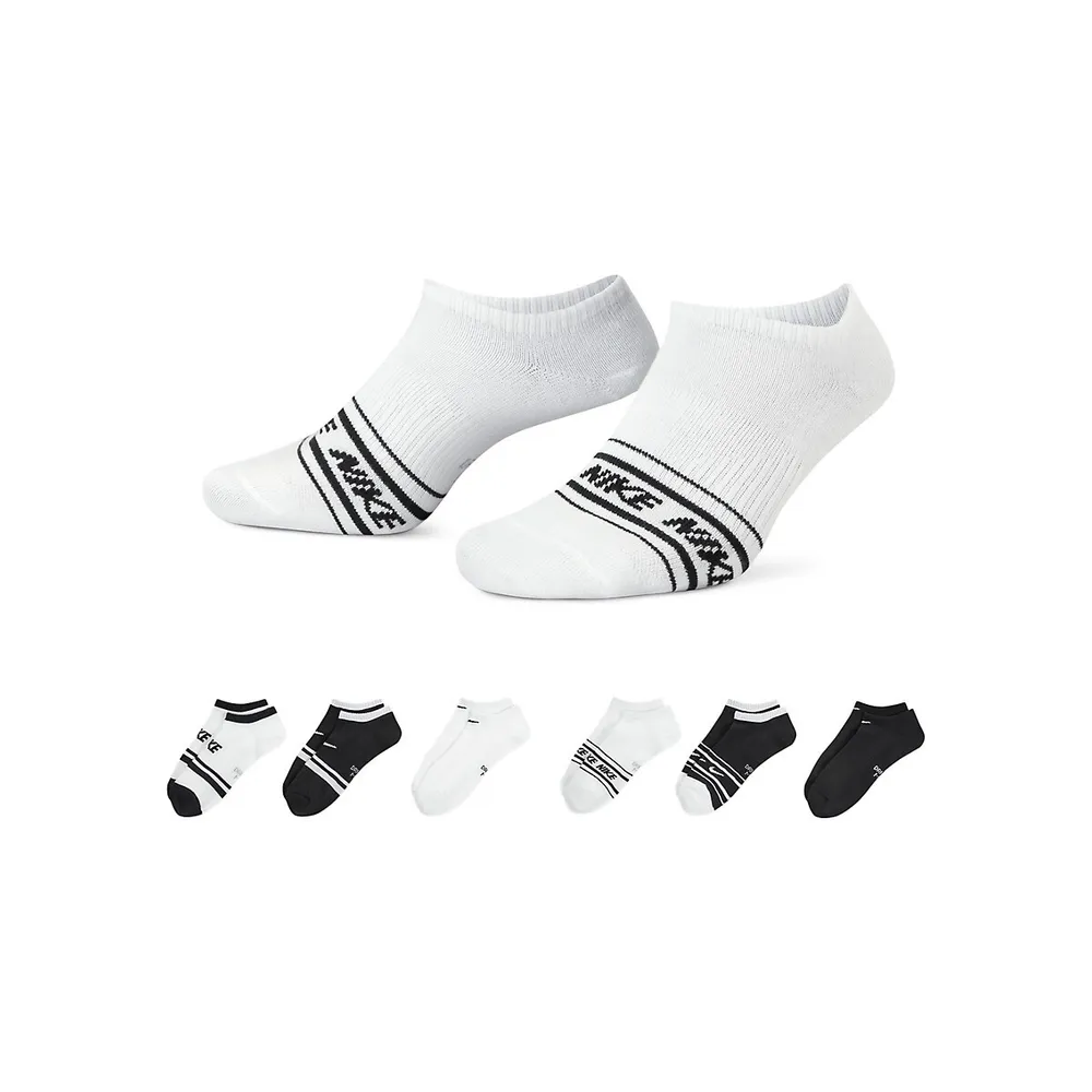 Nike Everyday Cushioned No-Show Training Socks – 6 Pack