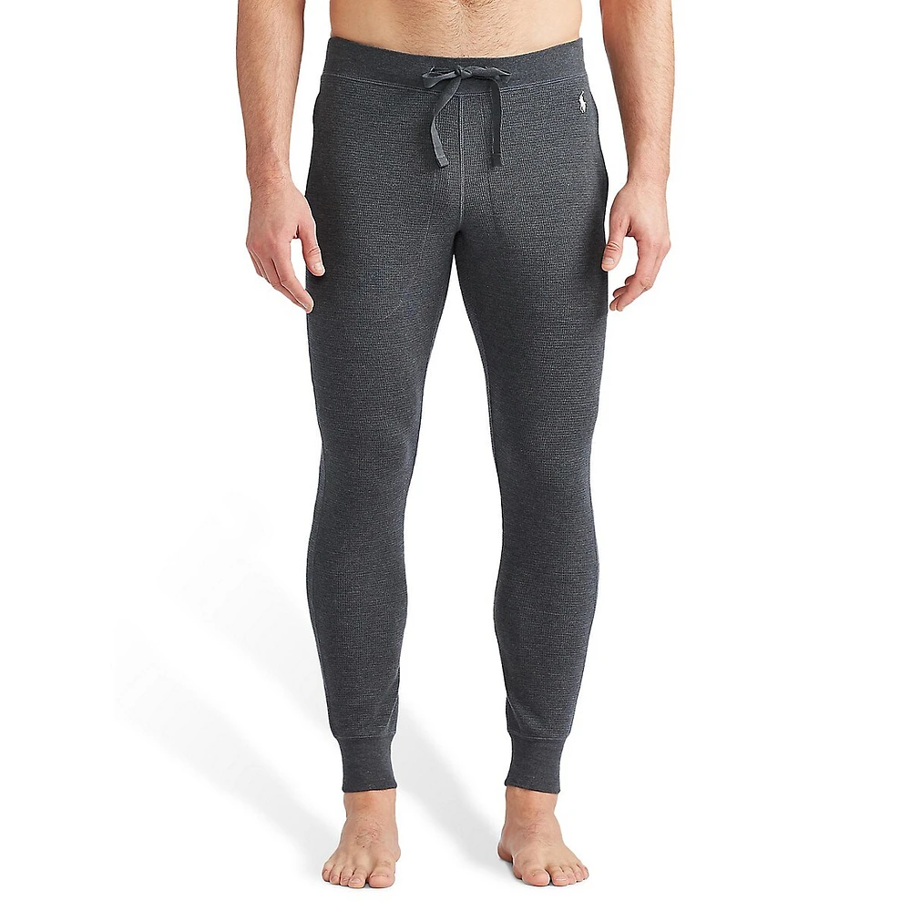 Polo Ralph Lauren Men's Waffle-Knit Sleep Jogger Pants - Charcoal