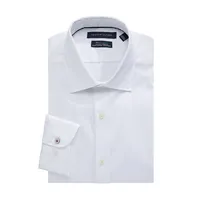 Supima Stretch Slim-Fit Micro-Houndstooth Dress Shirt