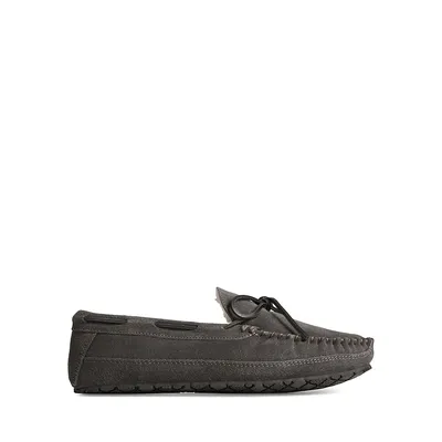 Brandon Faux Fur-Lined Moccasin Slippers