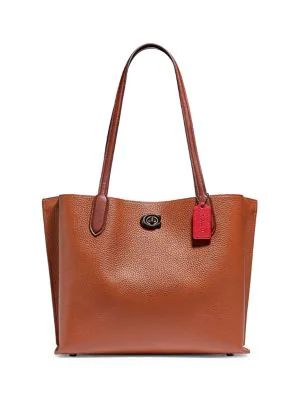 Willow Leather & Coated Canvas Tote