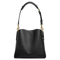 Willow Pebbled Leather Bucket Bag