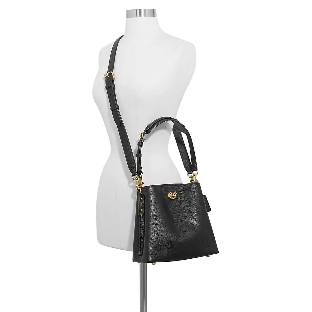 Willow Pebbled Leather Bucket Bag