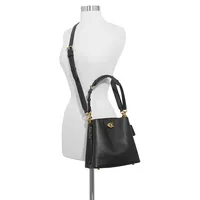 Willow Pebbled Leather Bucket Bag
