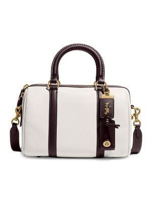 Coach Forever Ruby Colourblock Leather Satchel 25