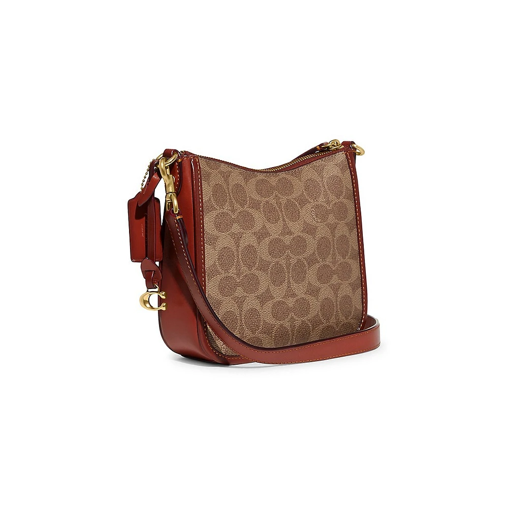 Sac à bandoulière en toile Signature