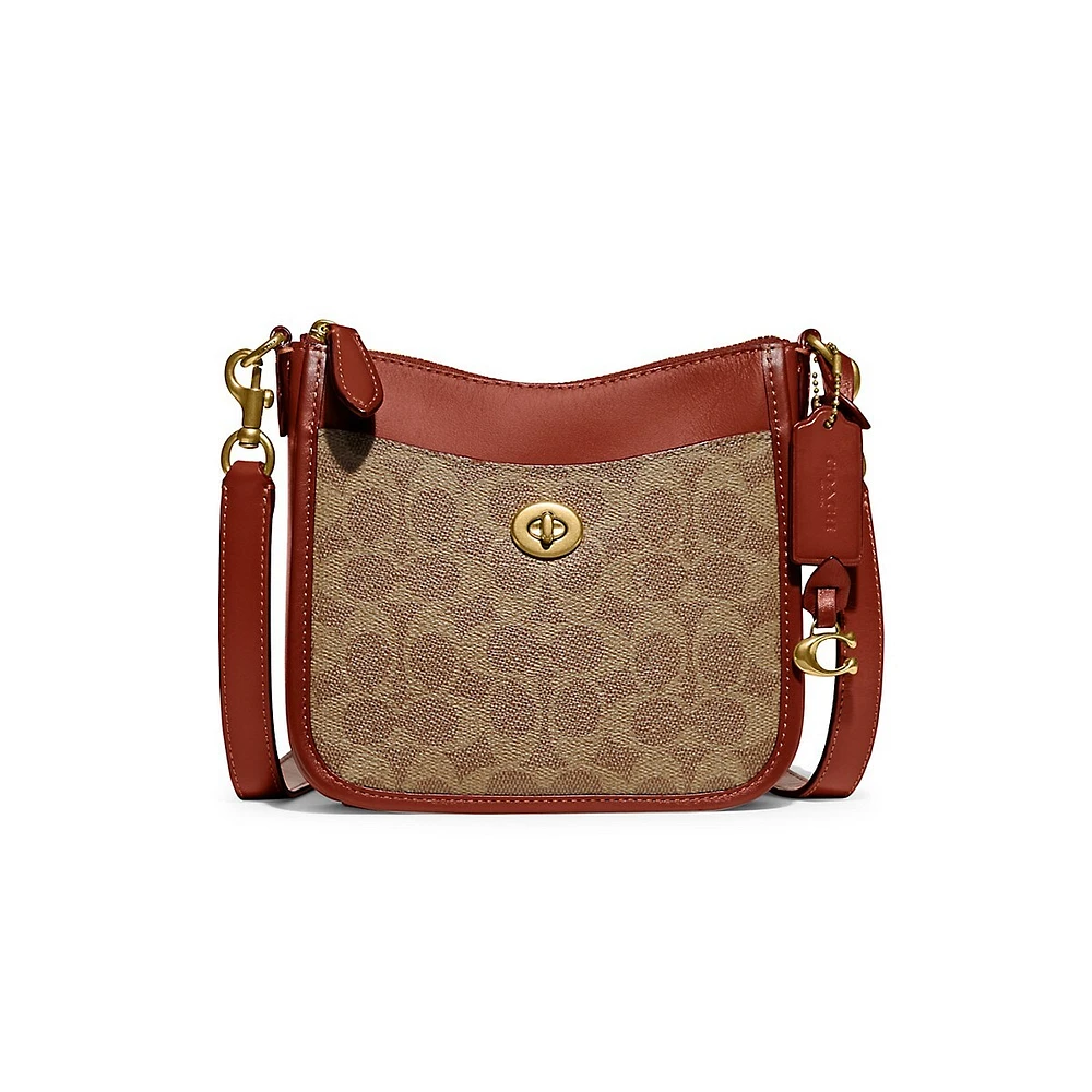 Sac à bandoulière en toile Signature