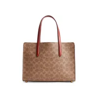 Carter Signature Canvas & Leather Carryall