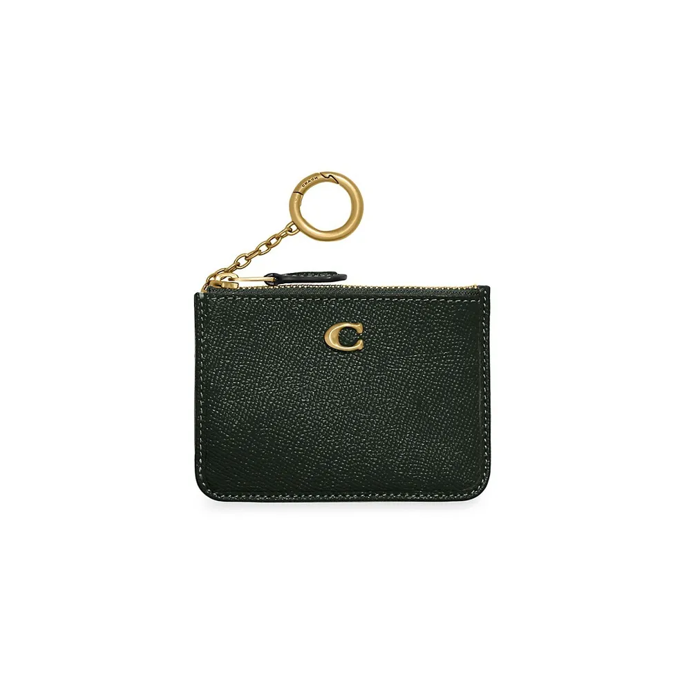 Mini Crossgrain Leather Skinny ID Card Case