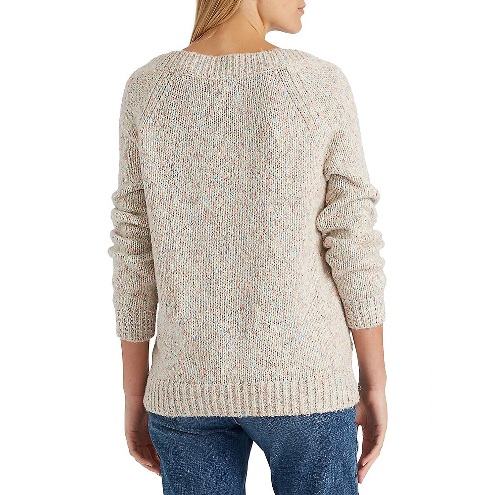 Boatneck Cotton-Blend Sweater