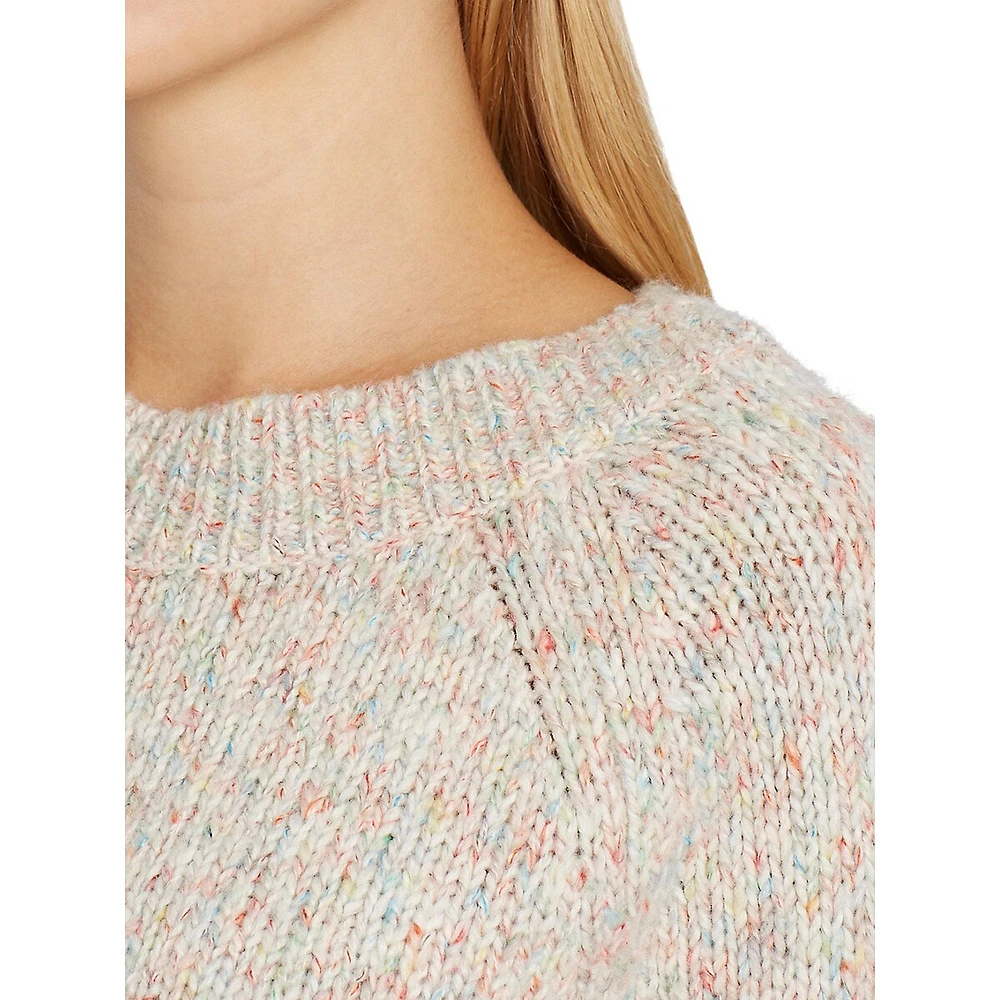 Boatneck Cotton-Blend Sweater