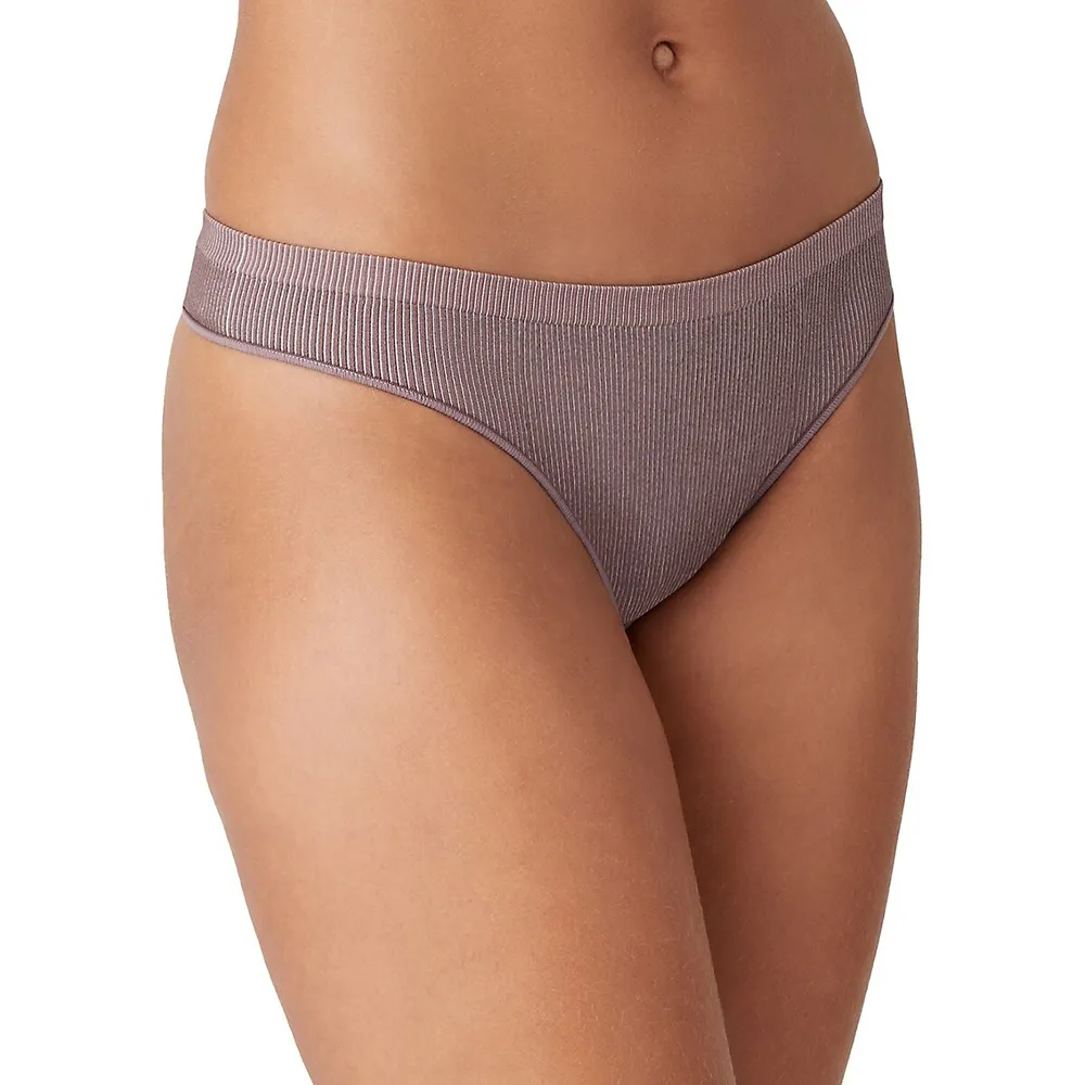 Comfort Intended Ribbed Thong Panty