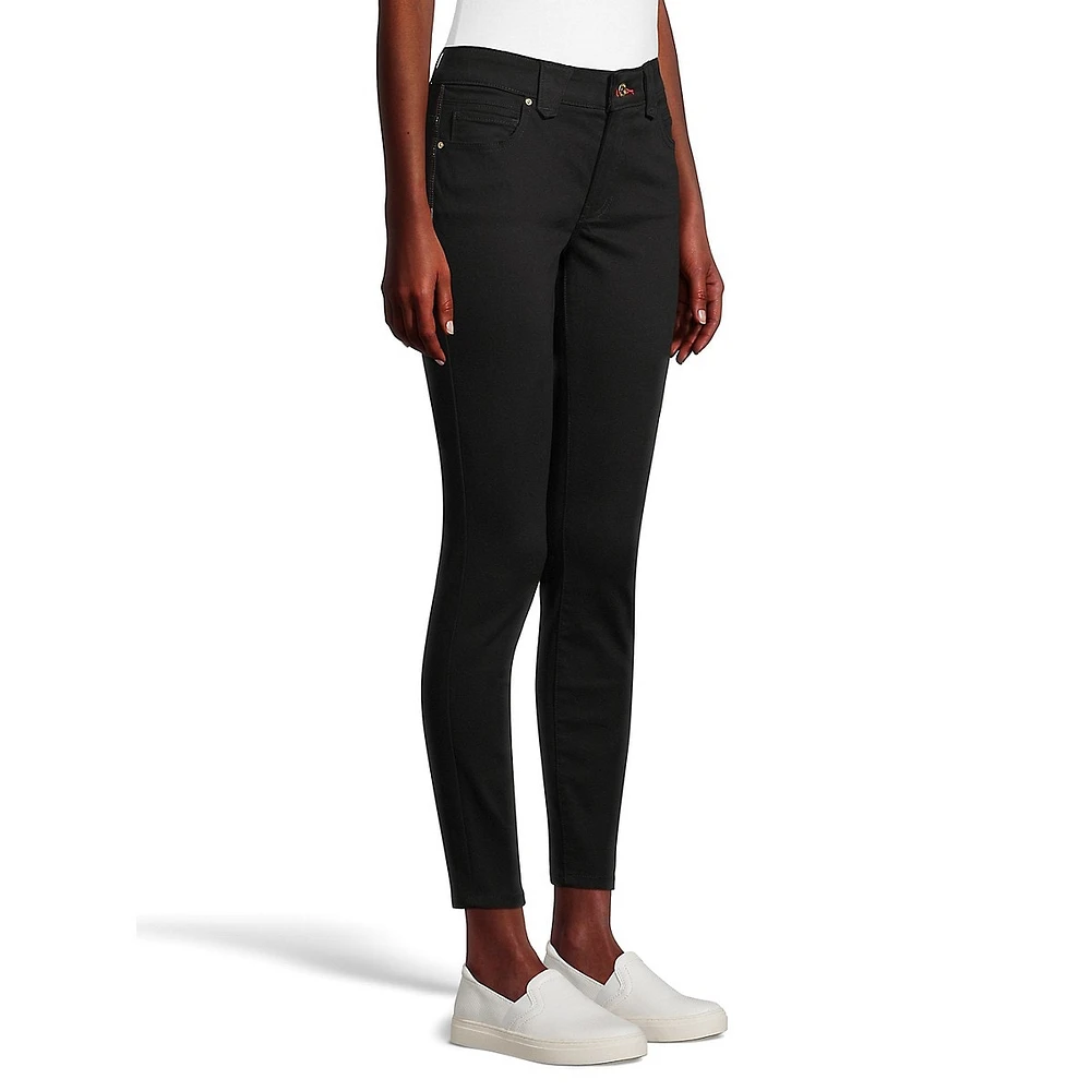 Waverly Sateen Slim-Leg Jeans