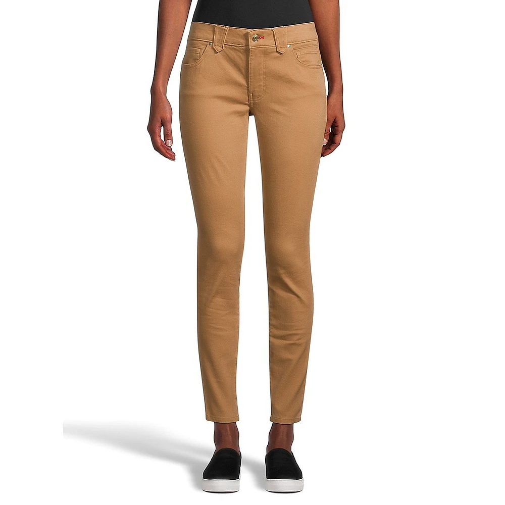 Waverly Sateen Slim-Leg Jeans