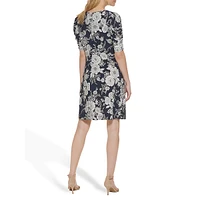 Wallpaper Zinnia Floral A-Line Jersey Dress