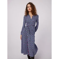 Phoenix Reversible Mesh Midi Wrap Dress