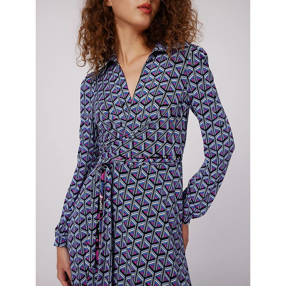 Phoenix Reversible Mesh Midi Wrap Dress