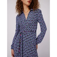 Phoenix Reversible Mesh Midi Wrap Dress