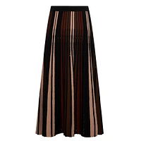 Tribeca Pleated Knit Midi Skirt