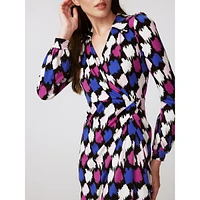 Bogna Surplice Print Dress