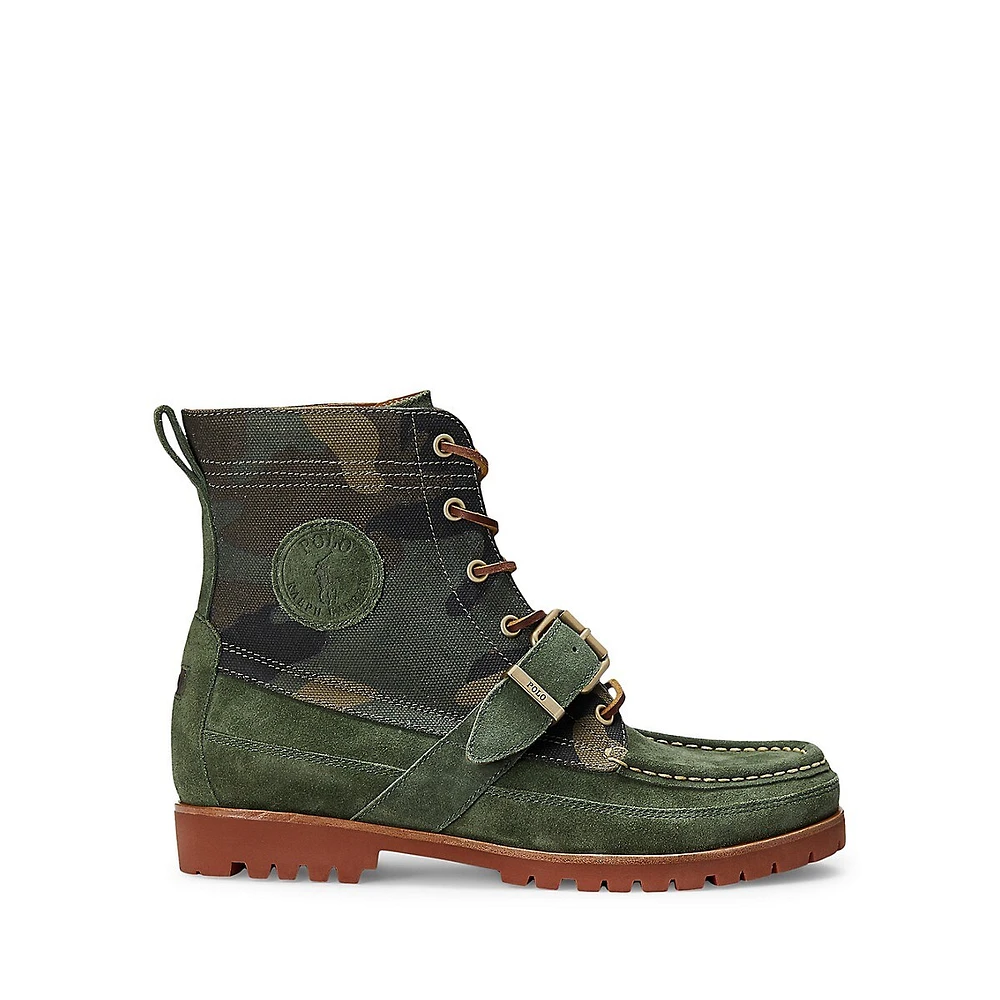 Men's Ranger Suede & Camo Canvas Boots