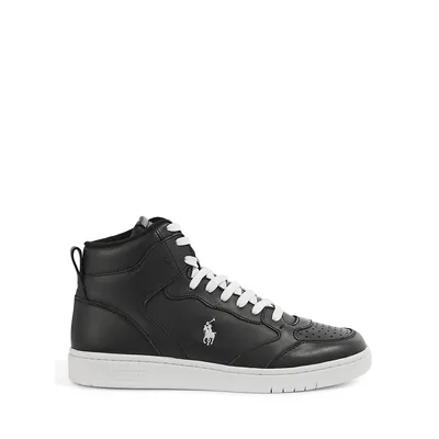 Men's Court Leather High-Top Sneakers