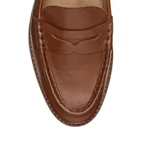 Women's Burnished Leather Loafers