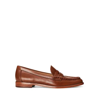 Women's Burnished Leather Loafers