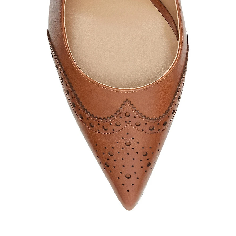 Lynden Burnished Leather Pumps