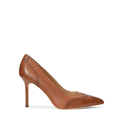 Lynden Burnished Leather Pumps