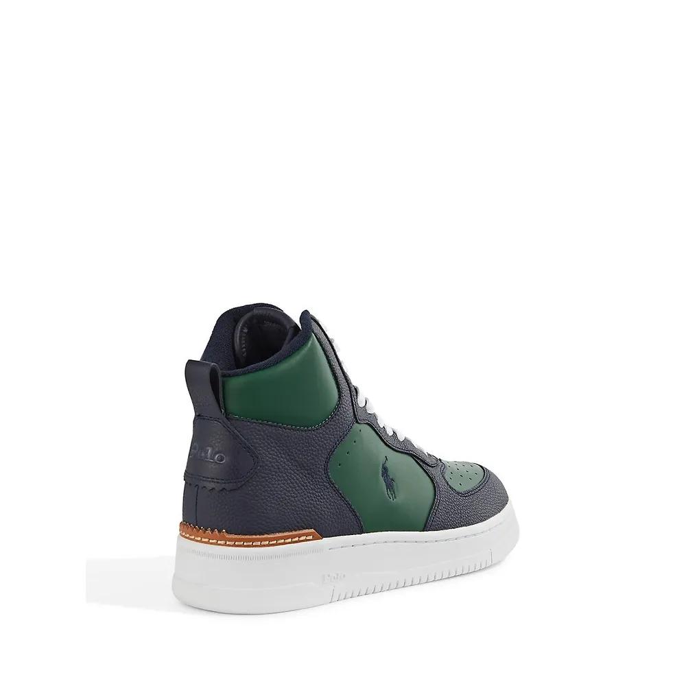 Men's Masters Mid Leather High-Top Sneakers