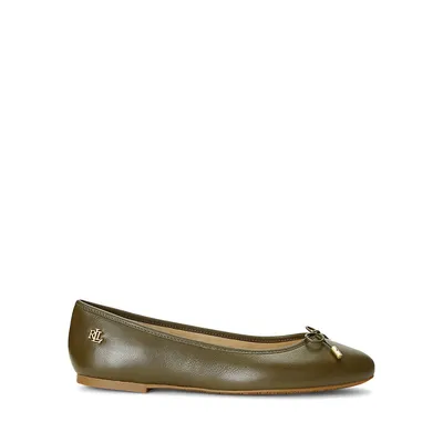 Jayna Leather Ballerina Flats