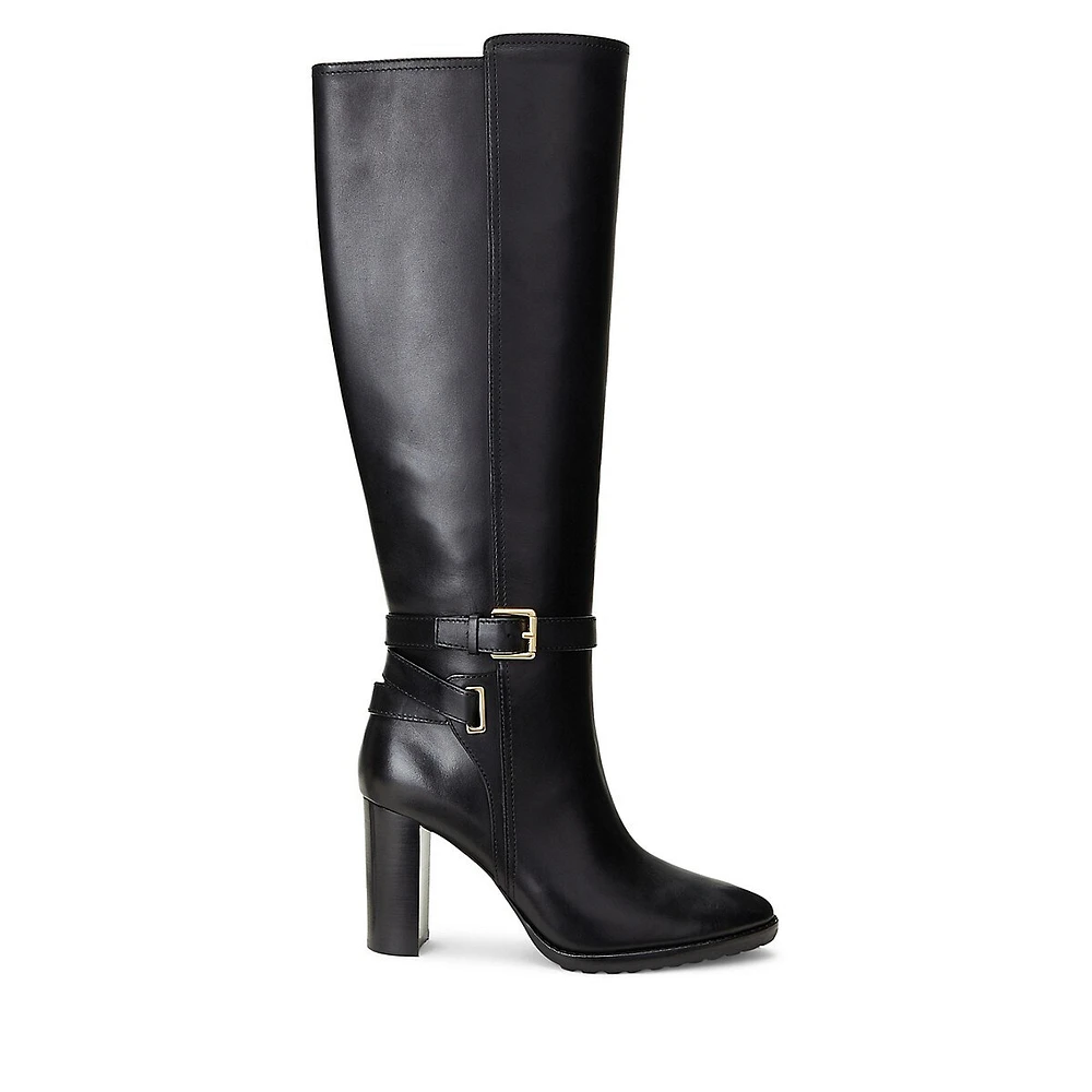 Manchester Burnished Leather Tall Boots