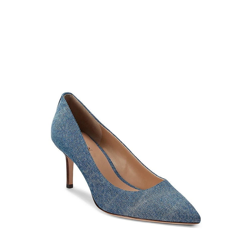 Lanette Washed Denim Pumps