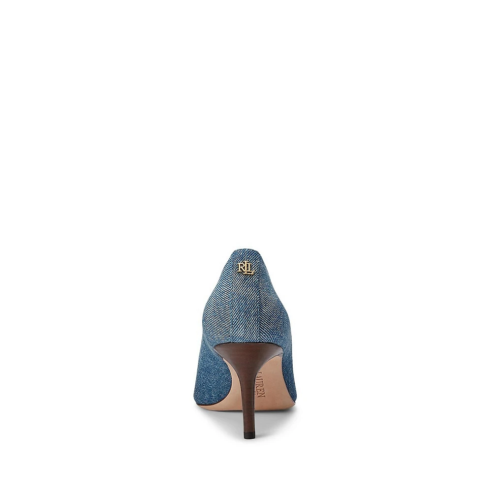 Lanette Washed Denim Pumps