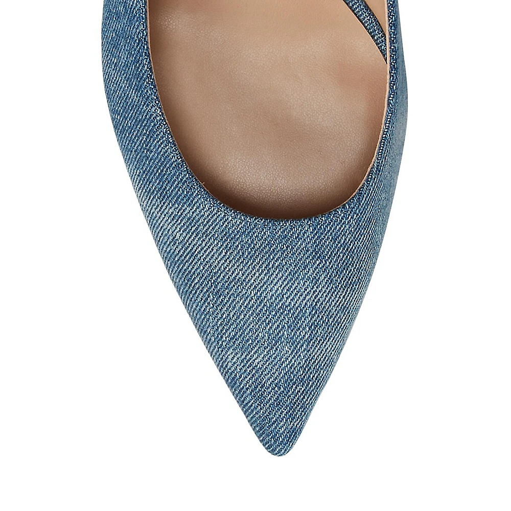 Lanette Washed Denim Pumps