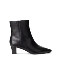 Willa Burnished Leather Ankle Boots