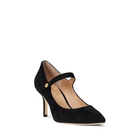 Lanette Suede Mary-Jane Pumps