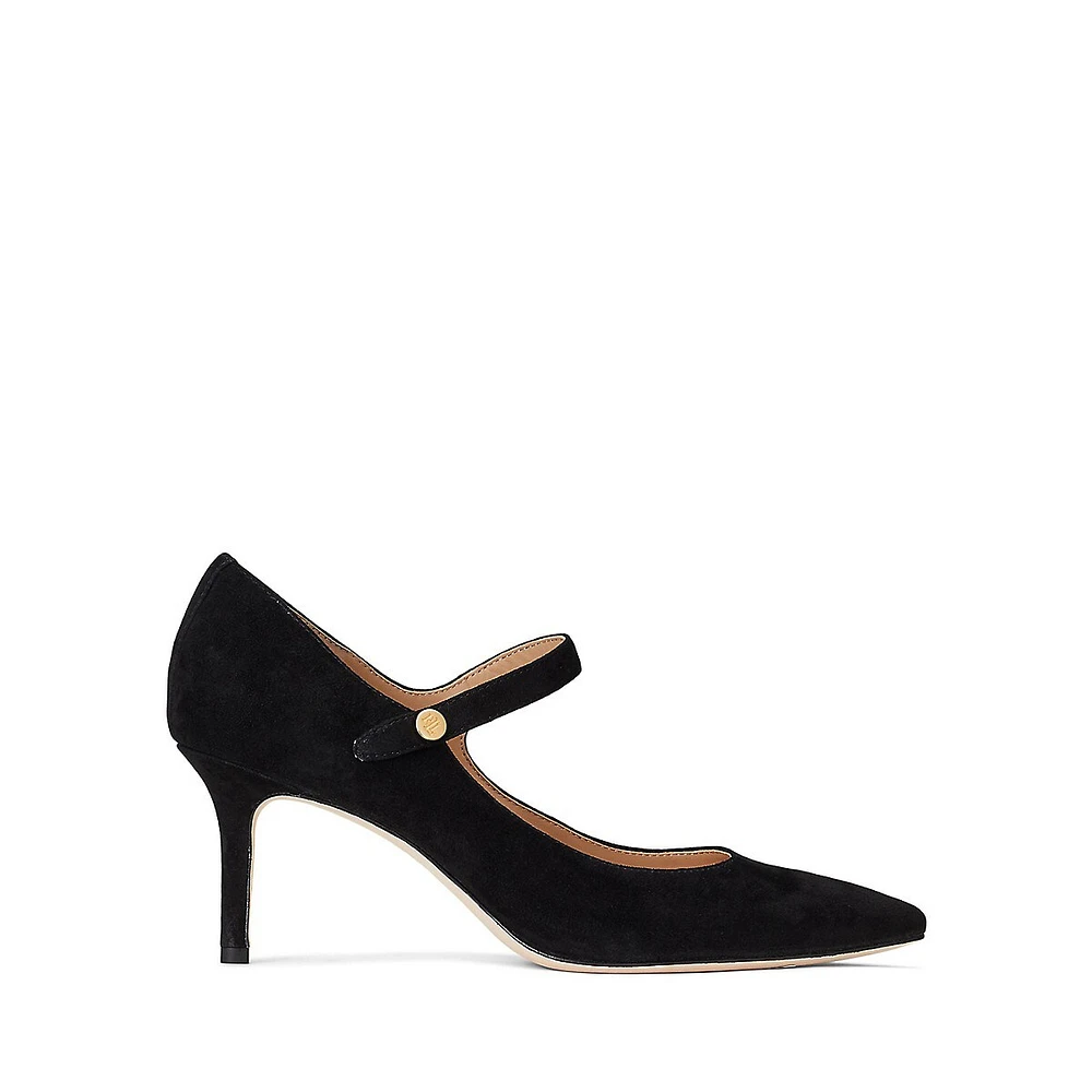 Lanette Suede Mary-Jane Pumps