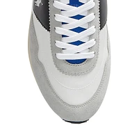 Men's Suede & Mesh Low-Top Sneakers