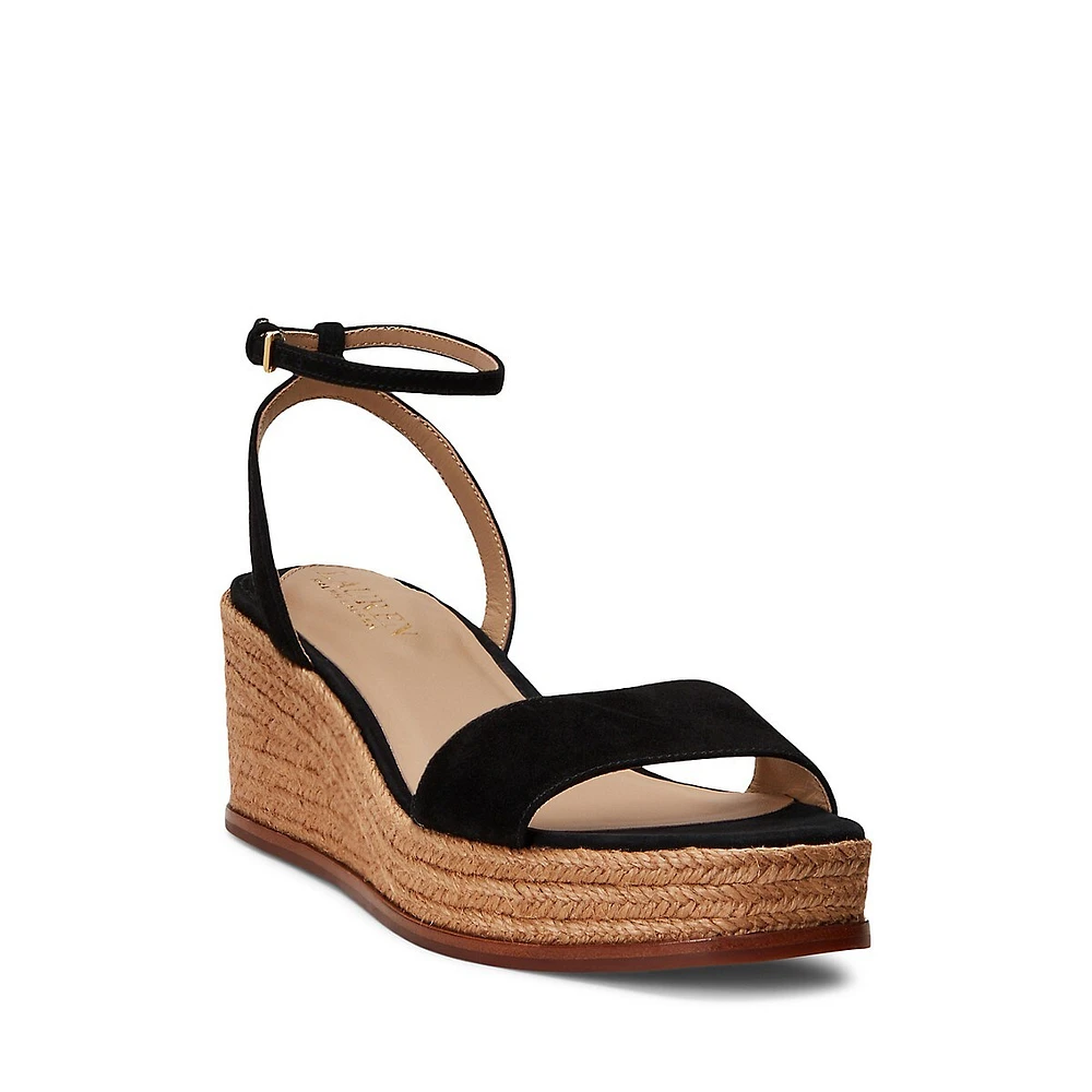 Leona Suede Espadrille Platform Sandals