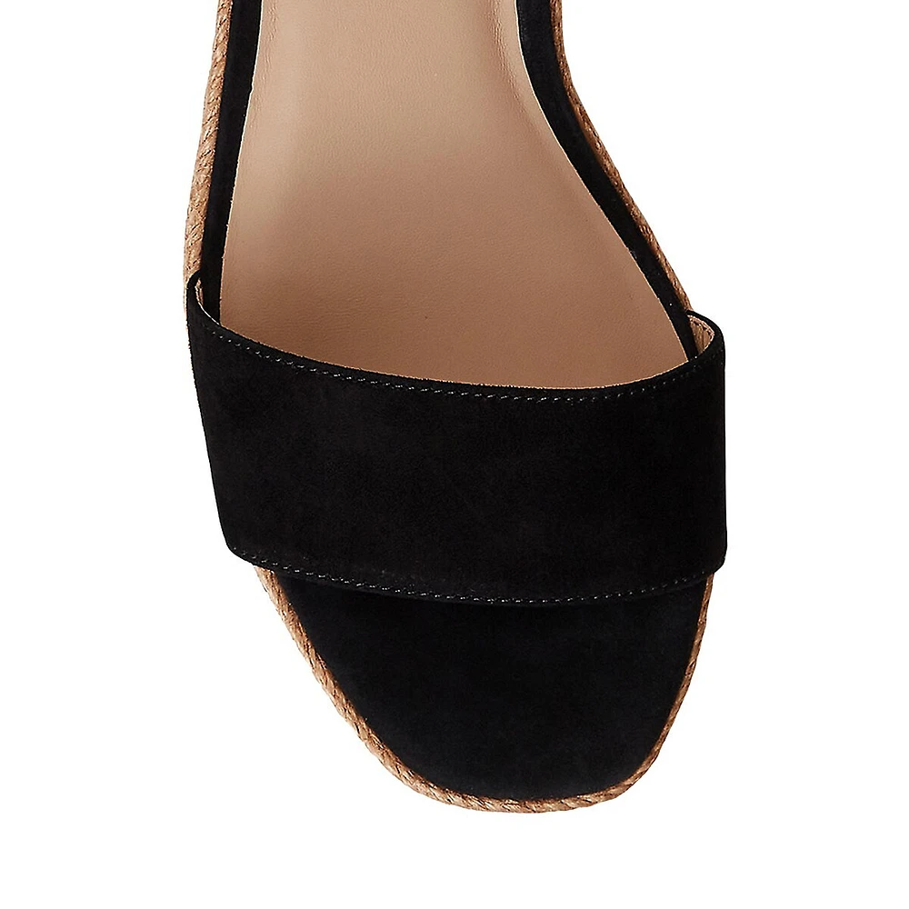 Leona Suede Espadrille Platform Sandals