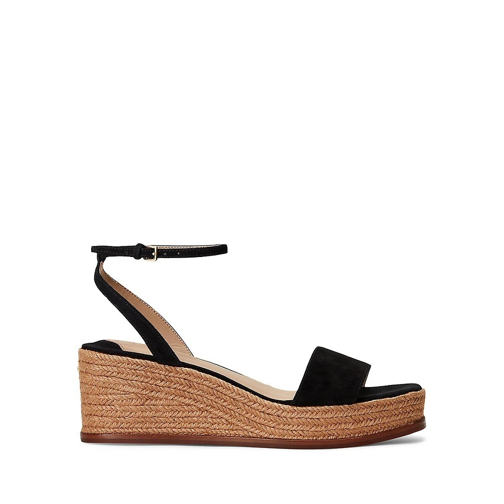 Leona Suede Espadrille Platform Sandals