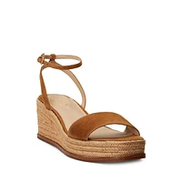 Leona Suede Espadrille Platform Sandals