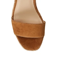 Leona Suede Espadrille Platform Sandals