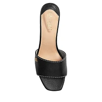 Fay Tumbled Leather Slide Sandals